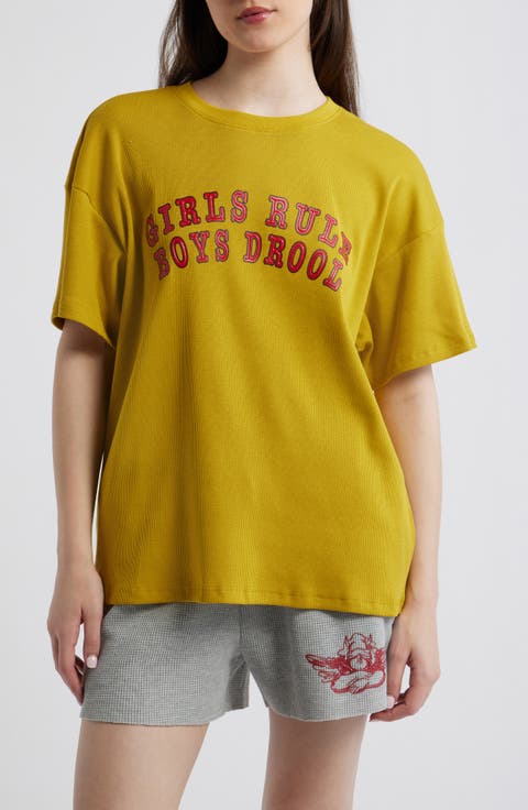 Girls Rule Boys Drool Graphic T-Shirt