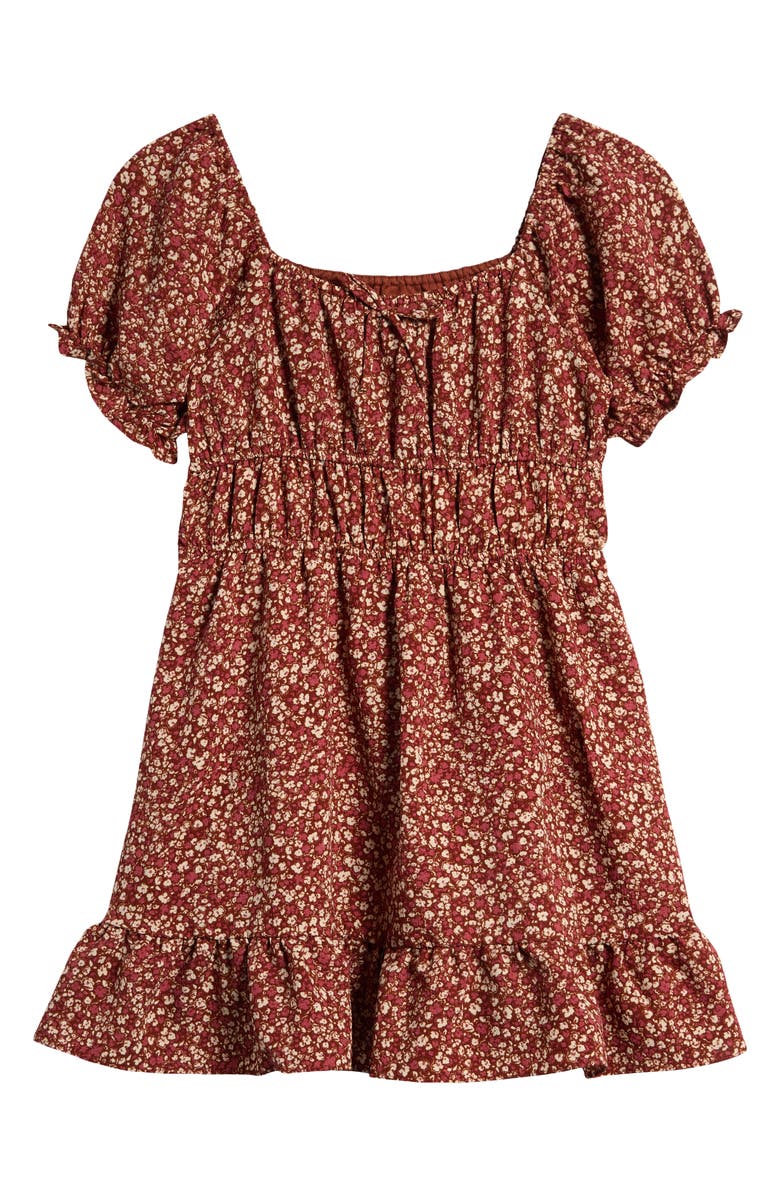 Treasure & Bond Kids' Floral Puff Sleeve Dress, Main, color, 