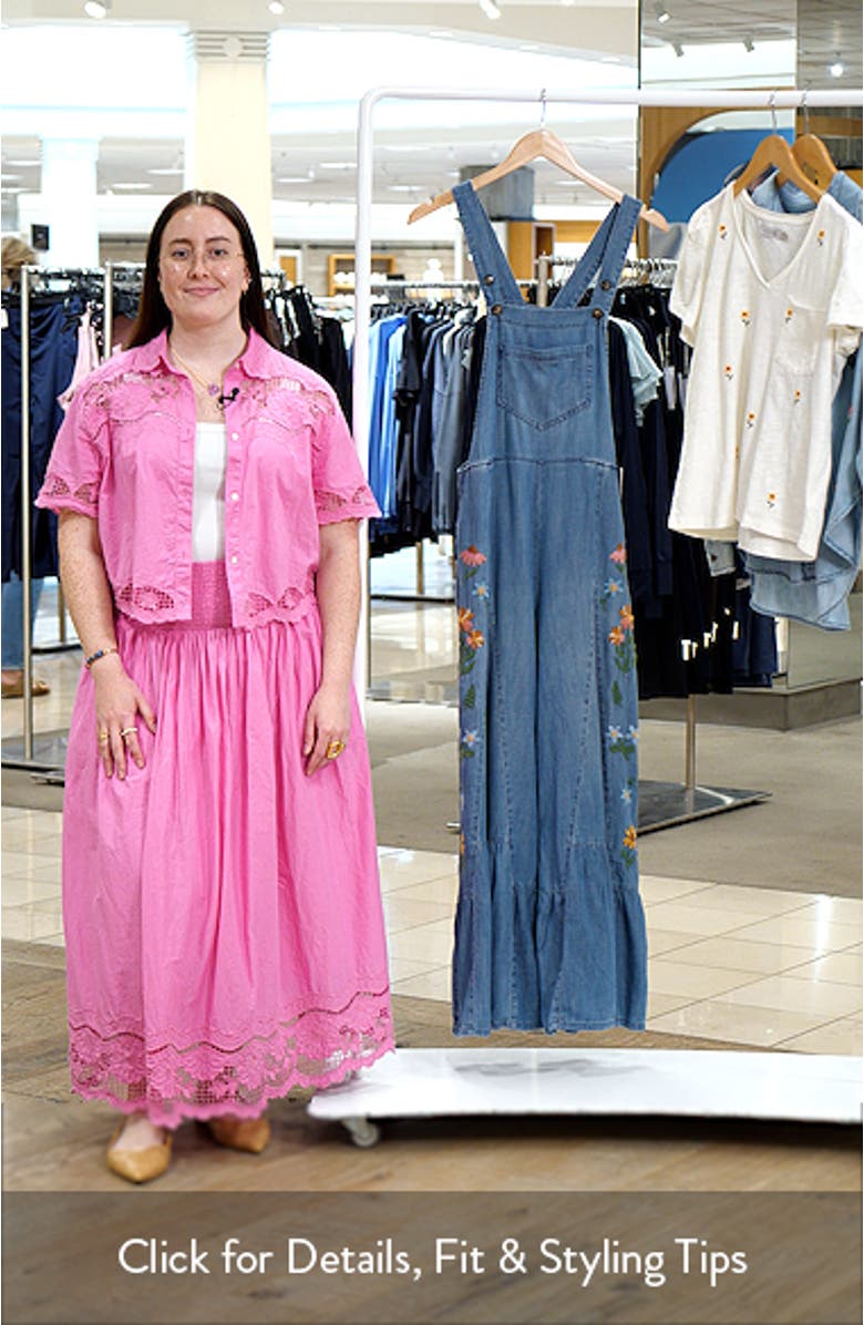 Embroidered Butterfly Overalls, sales video thumbnail