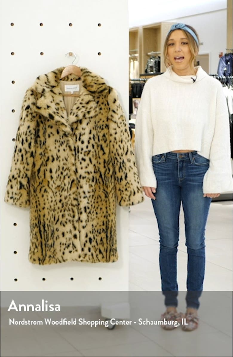 Jericho Leopard Faux Fur Coat, sales video thumbnail