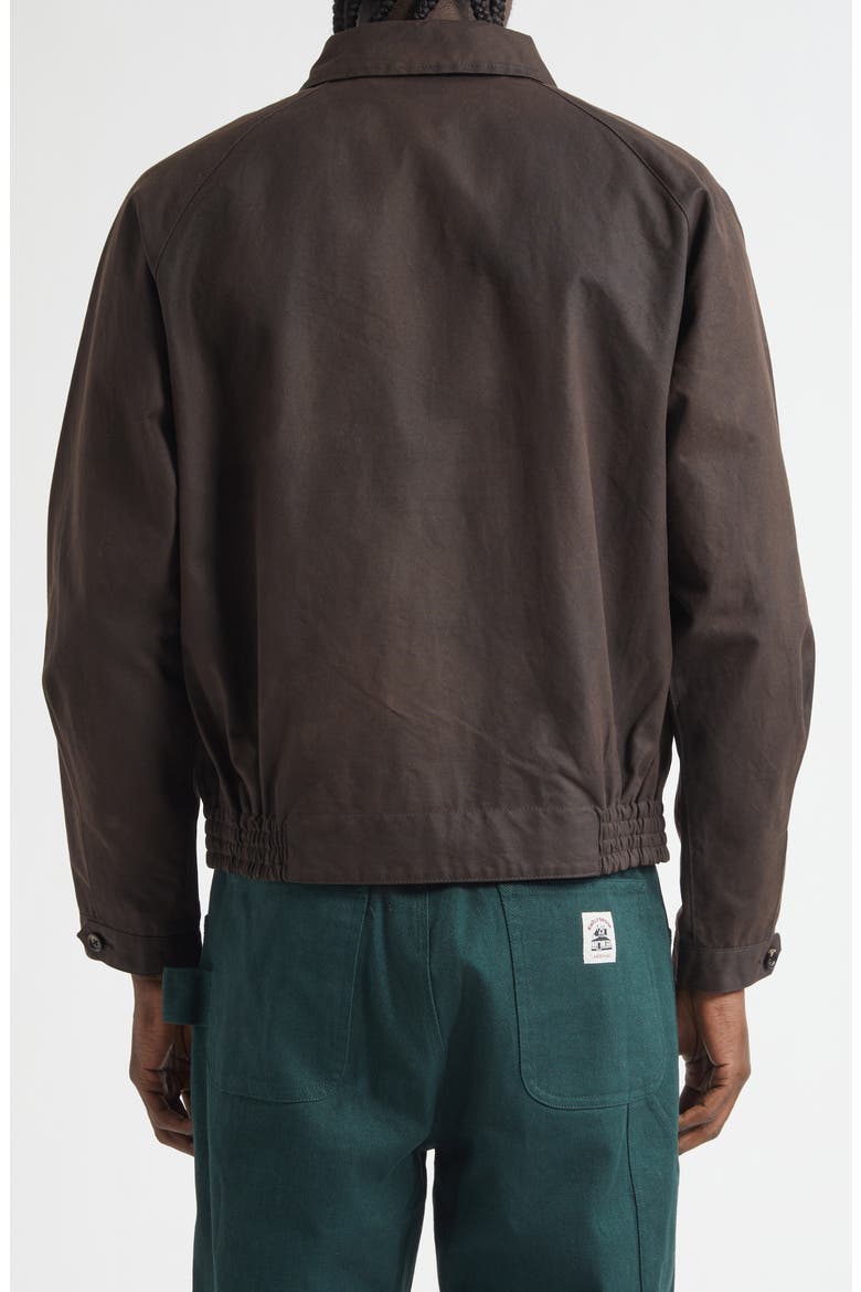 Waxed Cotton Coach's Jacket, Alternate, color, BROWN