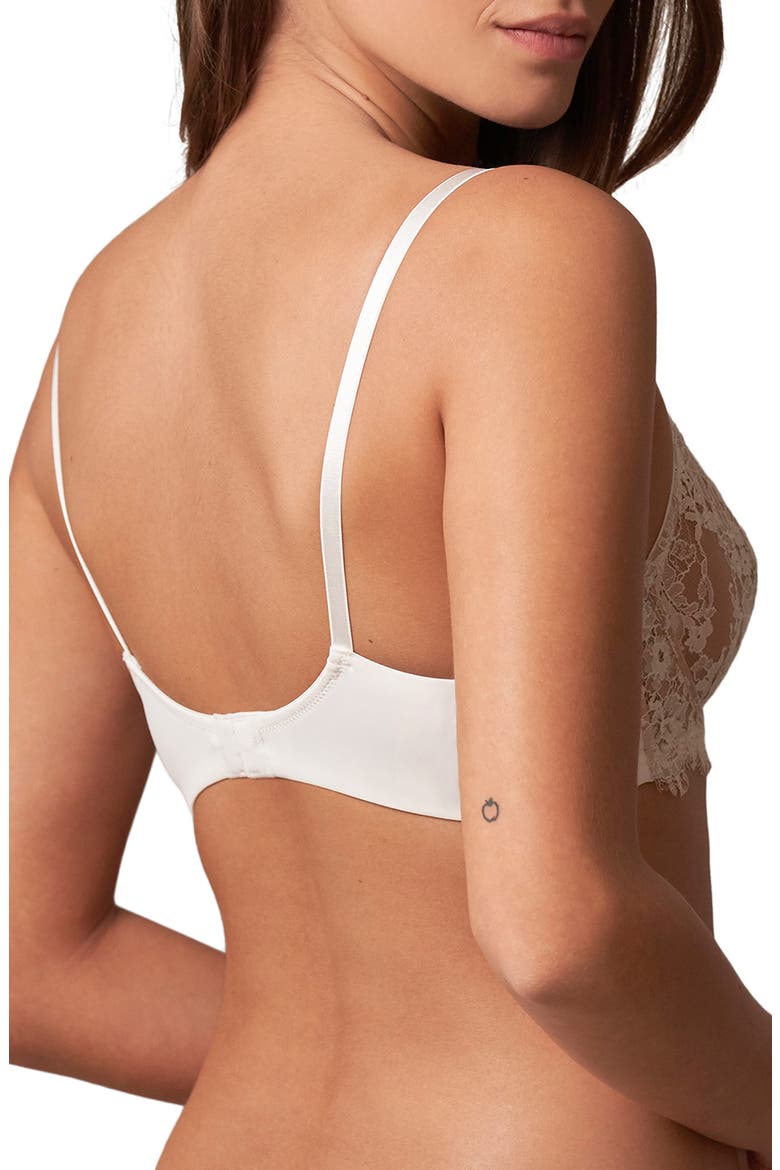 Entice Underwire Balconette Bra, Alternate, color, WHITE/ NYLON