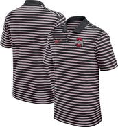 Nike Men's Nike Black/White Ohio State Buckeyes Primetime Victory Striped Performance Polo