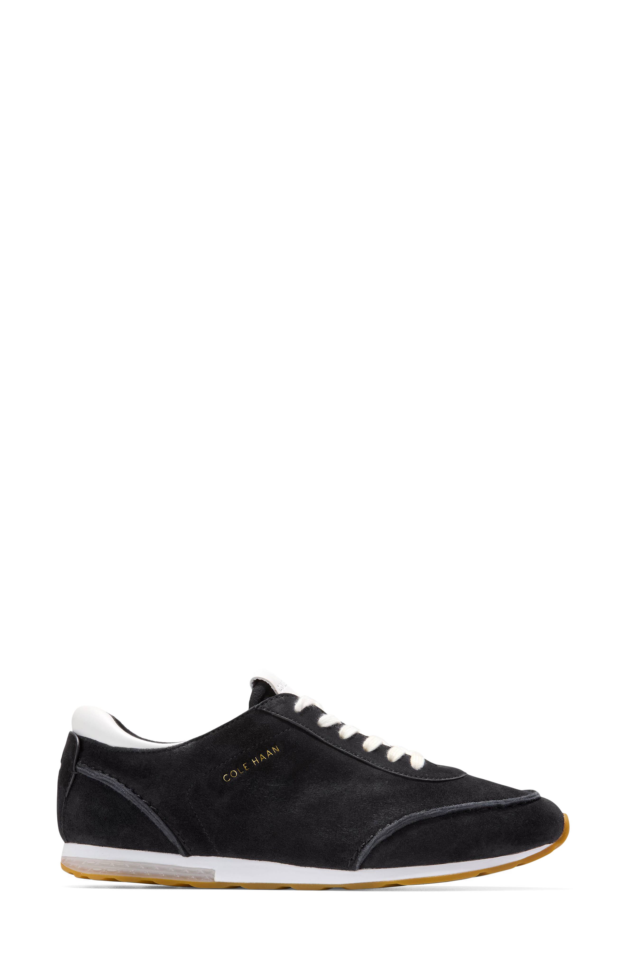 Cole Haan GrandPro Energy Weave Runner Shoe, Alternate, color, Black Suede/ Leather
