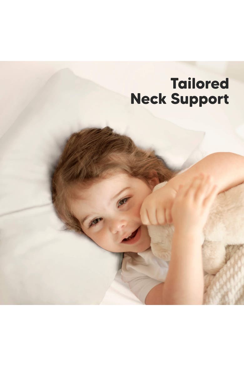 Jumbo Toddler Pillow with Pillowcase, Alternate, color, Clay