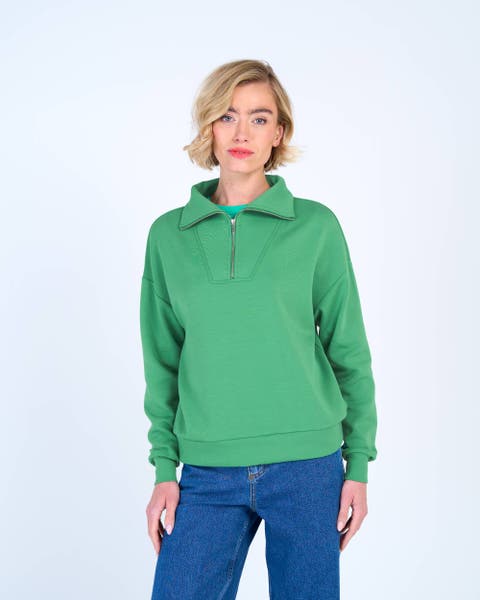 1/4 Zip Soft Feel Sweatshirt