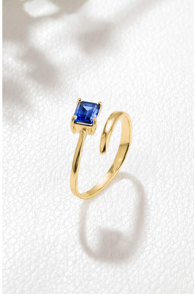 Gemstone Bypass Ring, Alternate, color, BLUE