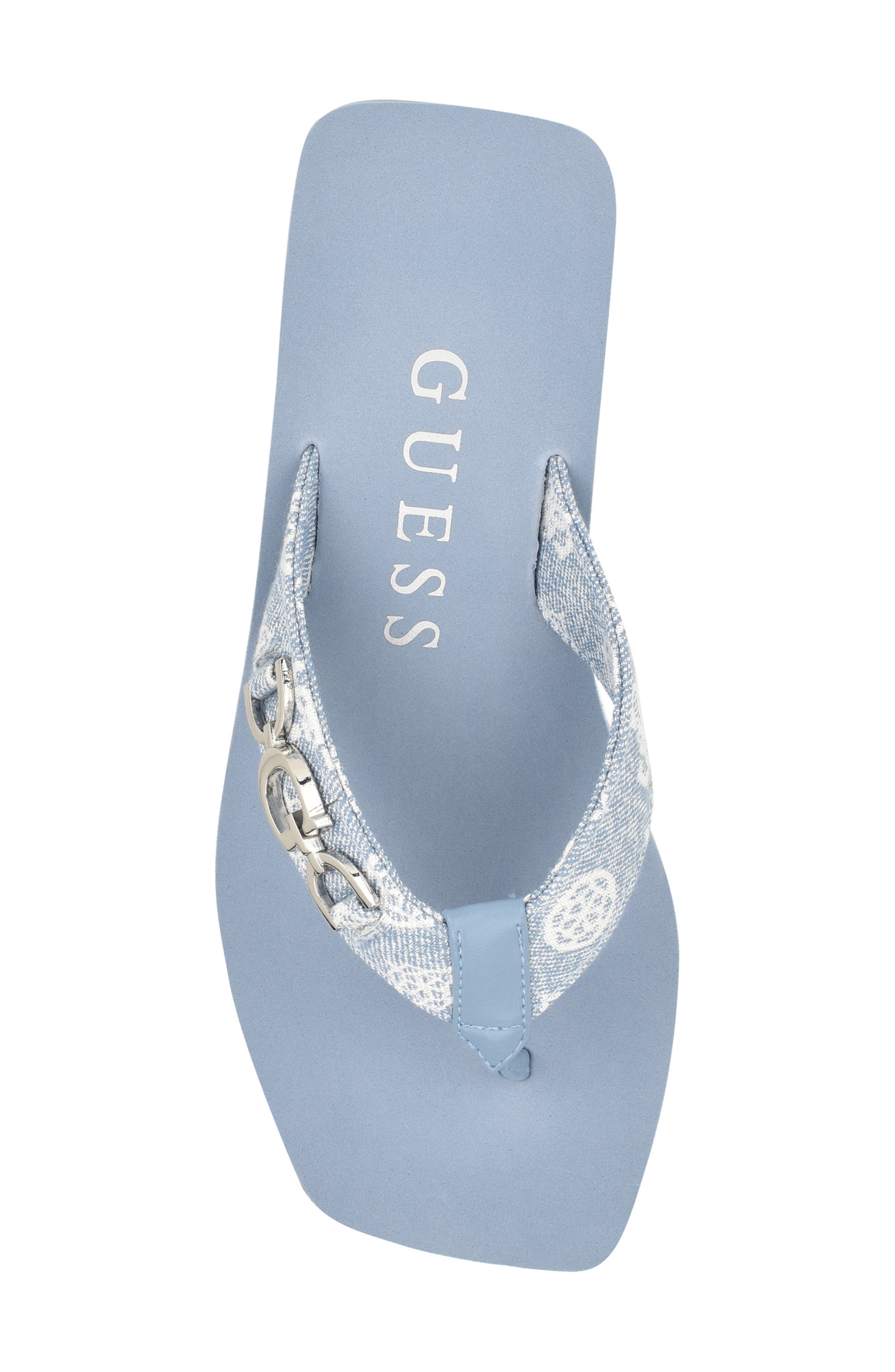 Edany Platform Wedge Flip Flop, Alternate, color, MEDIUM BLUE 421