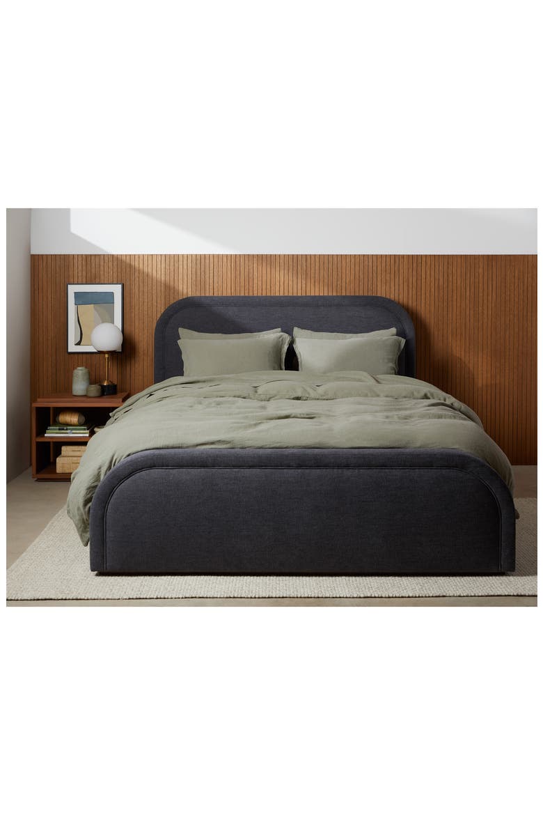Linen Sheet Set, Alternate, color, MOSS