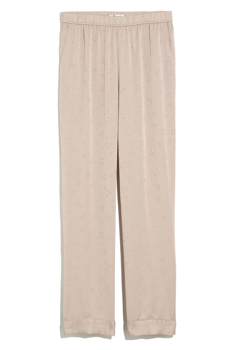 Night Stars Satin Pajama Pants, Main, color, ASHEN SILVER
