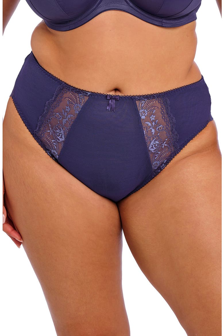Morgan Embroidered Lace Inset High Leg Briefs video