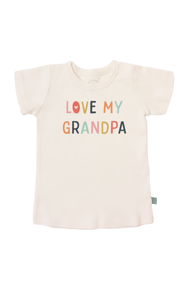 Finn + Emma Organic Graphic Tee | Love Grandma, Main, color, Off White