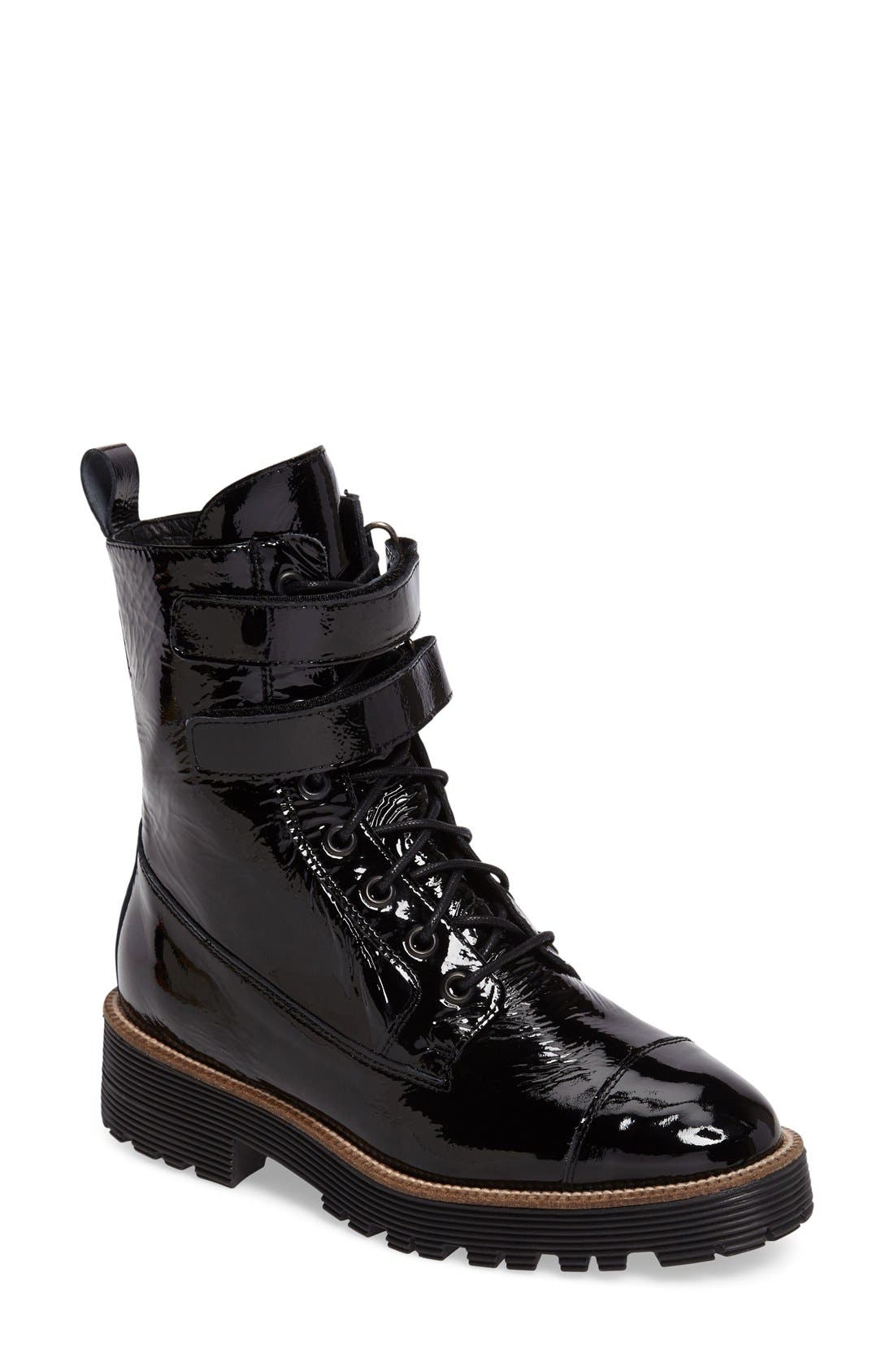 Shellys London Tyra Combat Boot, Main, color, 