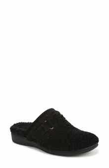 Vionic Izzy Faux Shearling Clog