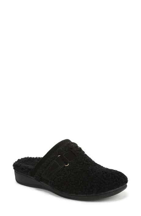 Vionic Izzy Faux Shearling Clog