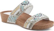 AZURA BY SPRING STEP Bahamain Hand Beaded Platform Sandal