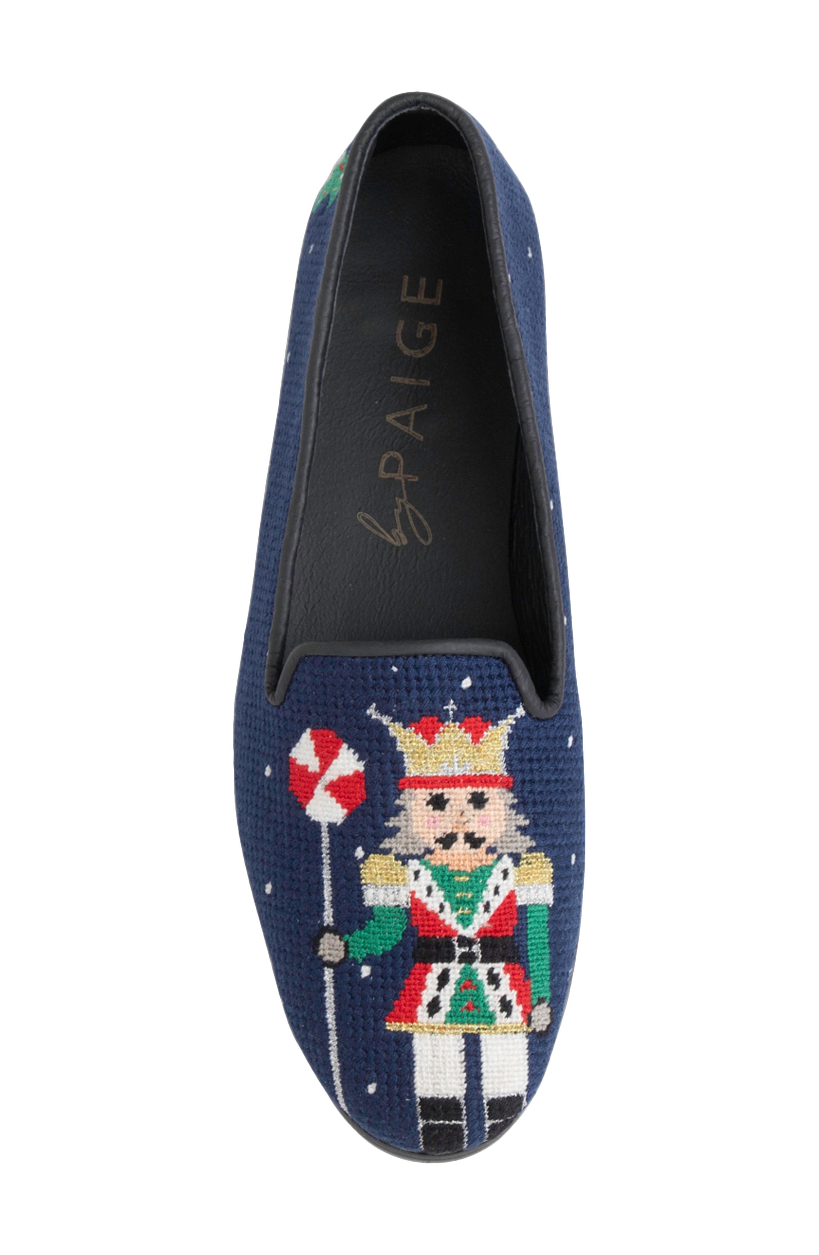 ByPaige Needlepoint Loafer, Alternate, color, Navy