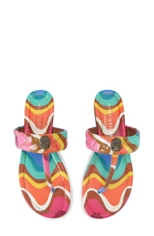 Kurt Geiger London Kensington T-bar Sandal In Multi