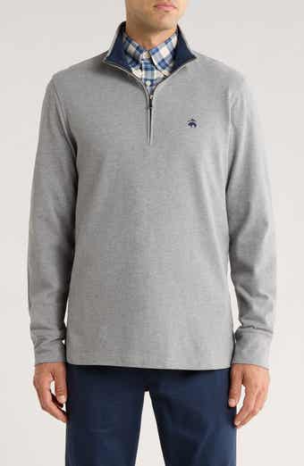 Brooks Brothers Cotton Quarter Zip Pullover