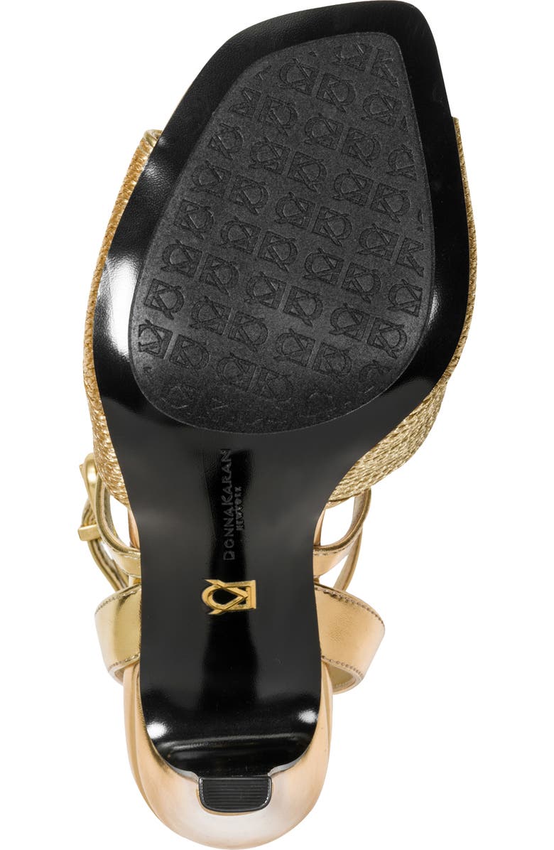 DKNY Brooks Ankle Strap Sandal, Alternate, color, Gold