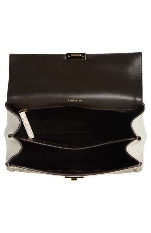 Demellier Medium Paris Leather Top Handle Bag In Brown