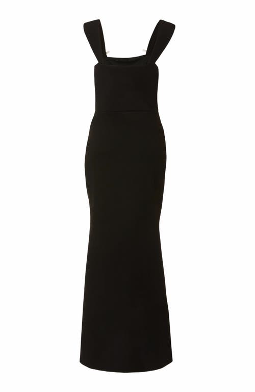 Quiz Corset Detail Wrap Maxi Dress In Black