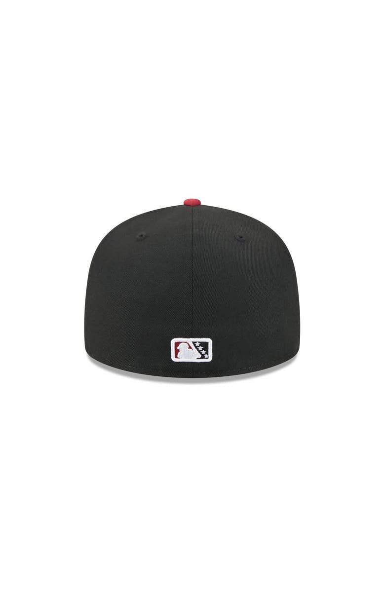 New Era Men's New Era Black Winston-Salem Dash Theme Nights 59FIFTY Fitted Hat, Alternate, color, Black
