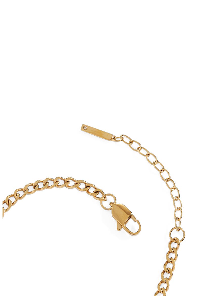 Mama Curb Chain Bracelet, Alternate, color, Gold