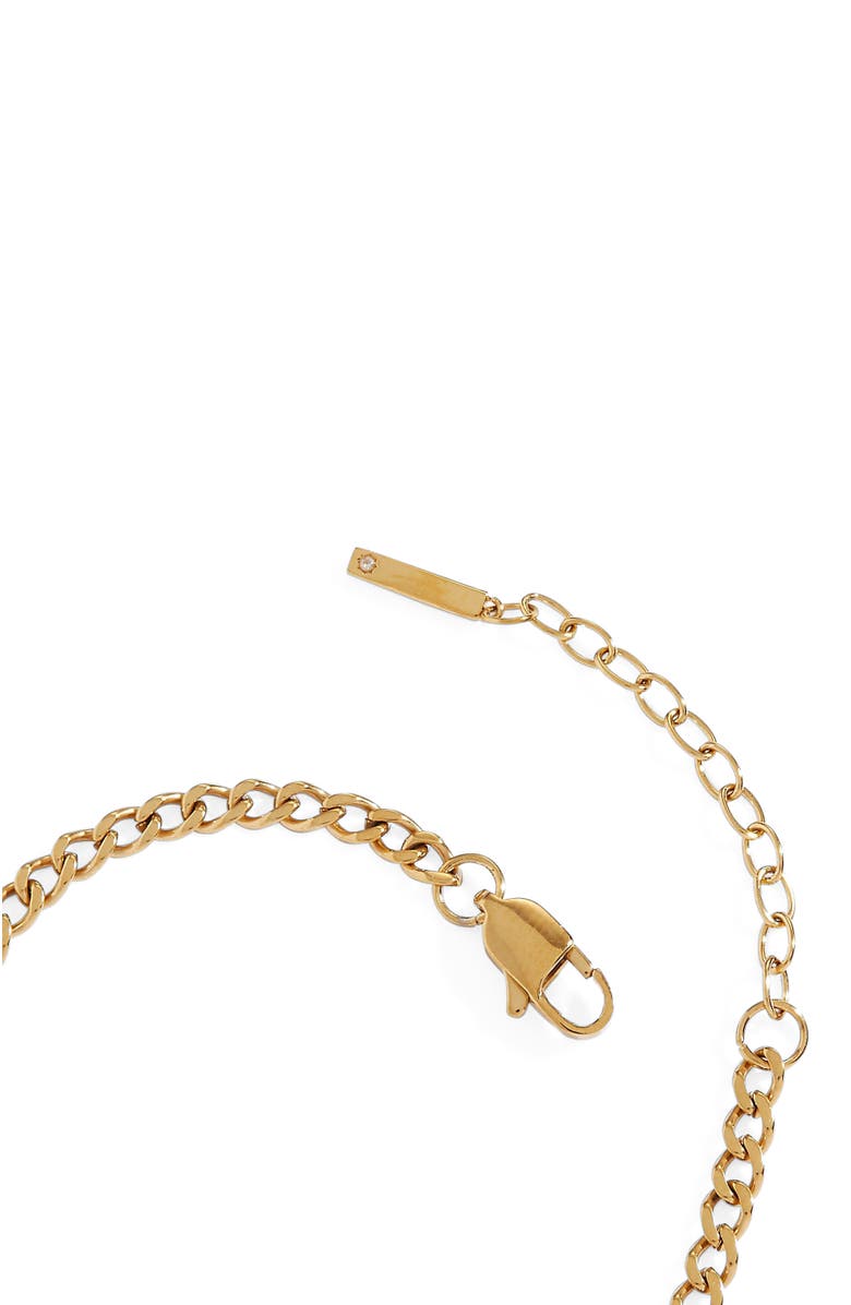 Alex and Ani Mama Curb Chain Bracelet, Alternate, color, Gold