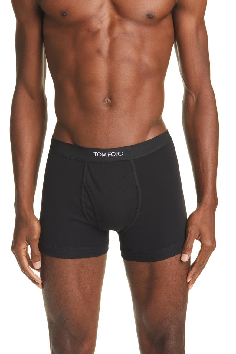 2-Pack Cotton Jersey Boxer Briefs, Main, color, BLACK