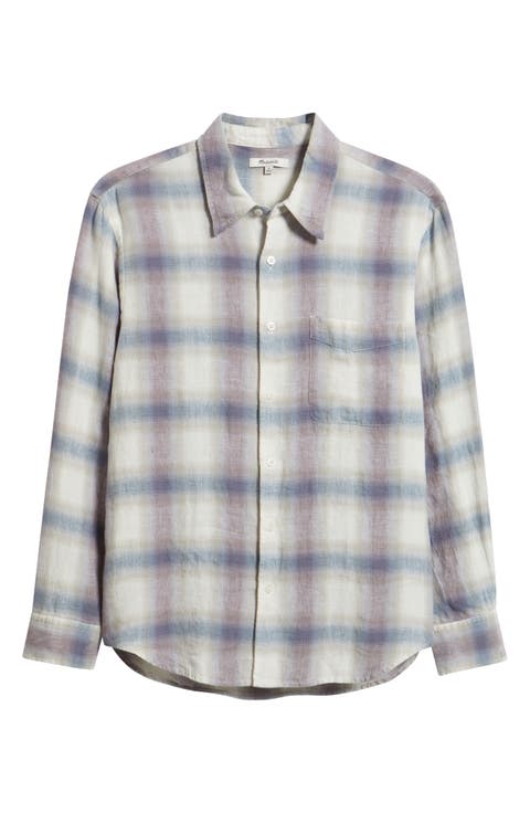 Linen & Organic Cotton Button-Up Shirt