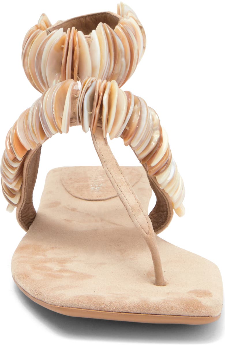 Jeffrey Campbell Whelk Sandal, Alternate, color, Beige Suede Combo