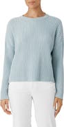 Eileen Fisher Organic Cotton Blend Rib Sweater