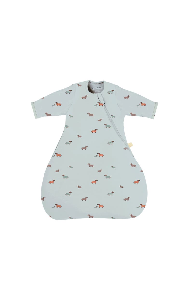 gunamuna Unisex Baby Long Sleeve Transitional Swaddle Sleep Sack, Easy Diaper Changes, 2.5 TOG, Main, color, Woof