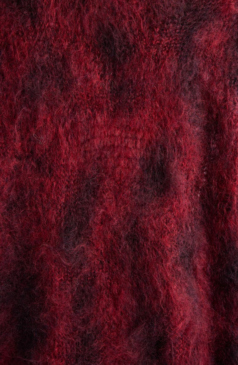 Isabel Marant Myriam Kid Mohair & Wool Sweater, Alternate, color, Deep Red