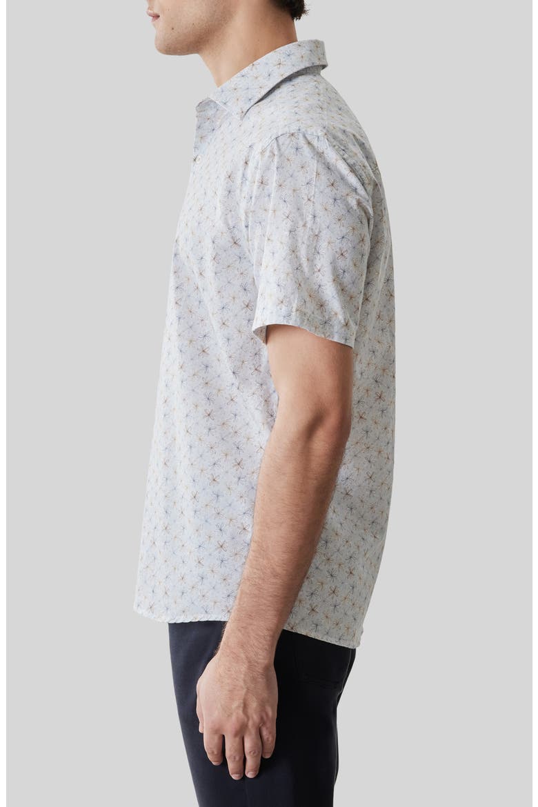 Turcot Floral Short Sleeve Button-Up Shirt, Alternate, color, FRESH BLUE