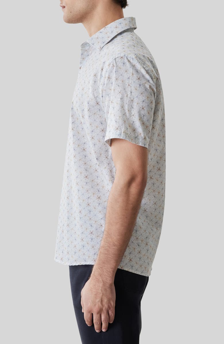 Robert Barakett Turcot Floral Short Sleeve Button-Up Shirt, Alternate, color, Fresh Blue