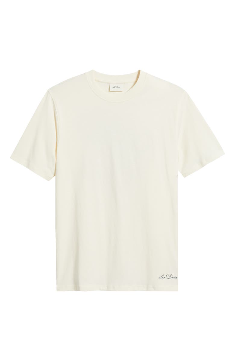Les Deux Ben Artist Organic Cotton T-Shirt, Alternate, color, Eggnog White