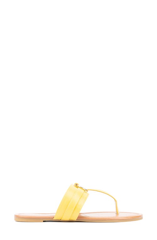 New York And Company Juliana Slide Sandal In Yellow