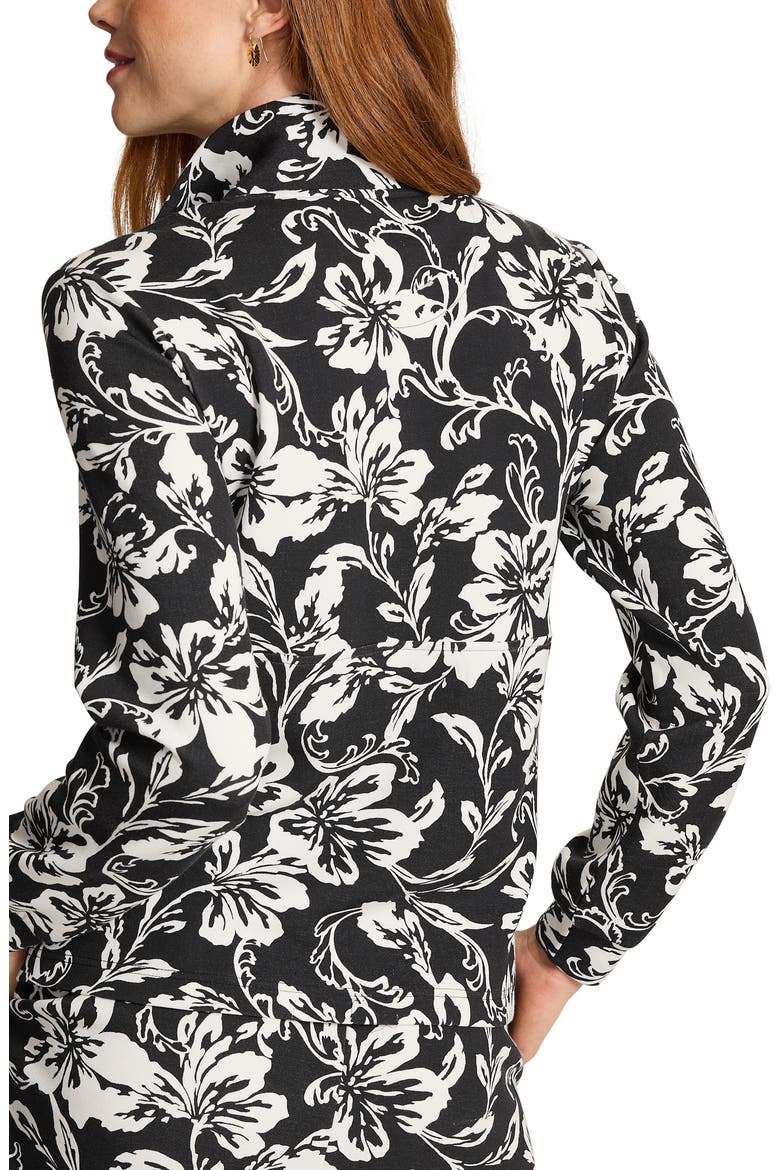 Palm Voyage Quarter-Zip Pullover, Alternate, color, BLACK
