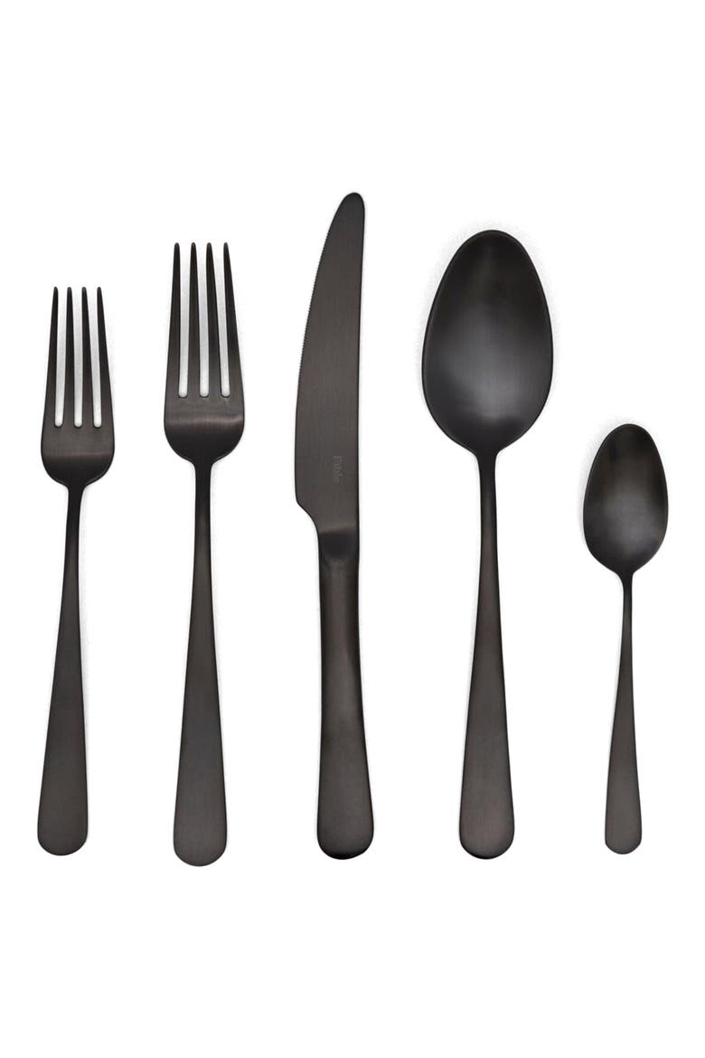 20-Piece Place Setting, Main, color, MATTE BLACK