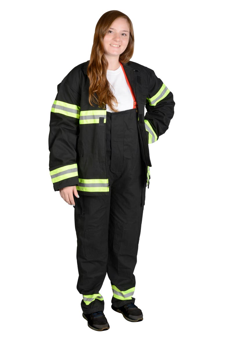 Firefighter Suit, Alternate, color, Black
