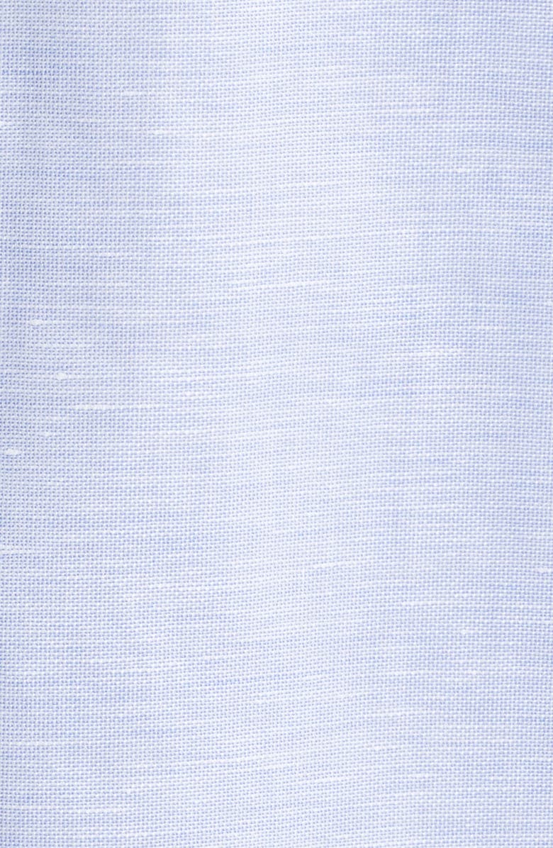 Jack Victor Danforth Stretch Cotton & Linen Blend Dress Shirt, Alternate, color, Blue