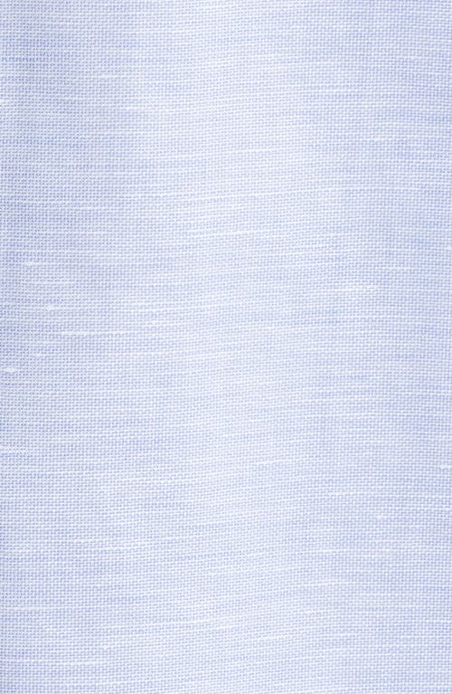 Jack Victor Danforth Stretch Cotton & Linen Blend Dress Shirt In Blue