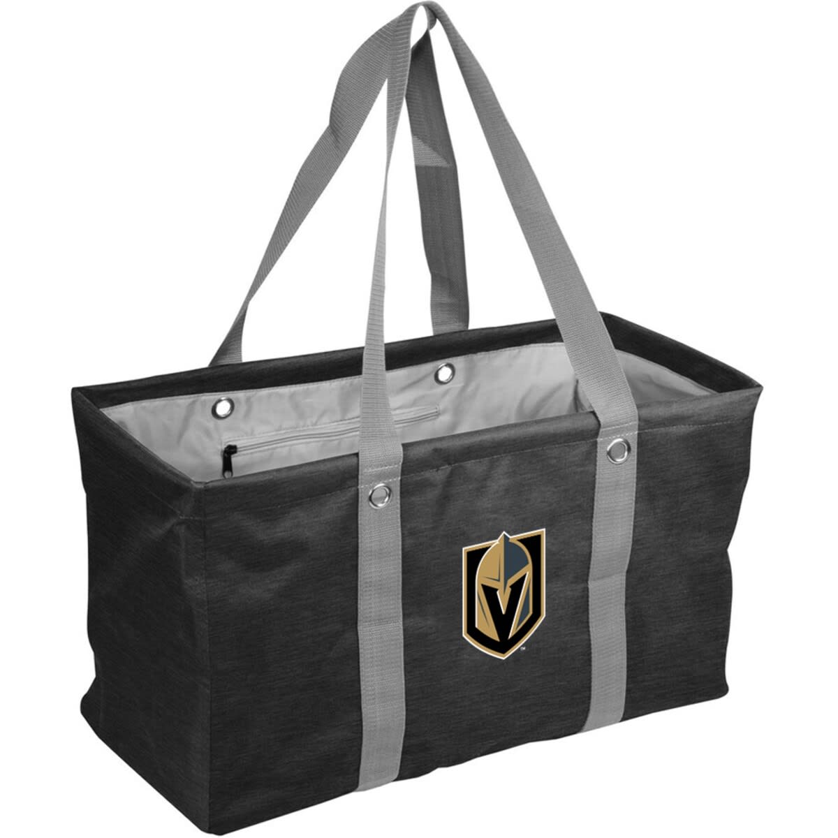 Vegas Golden Knights Crosshatch Picnic Caddy Tote Bag, Main, color, Black