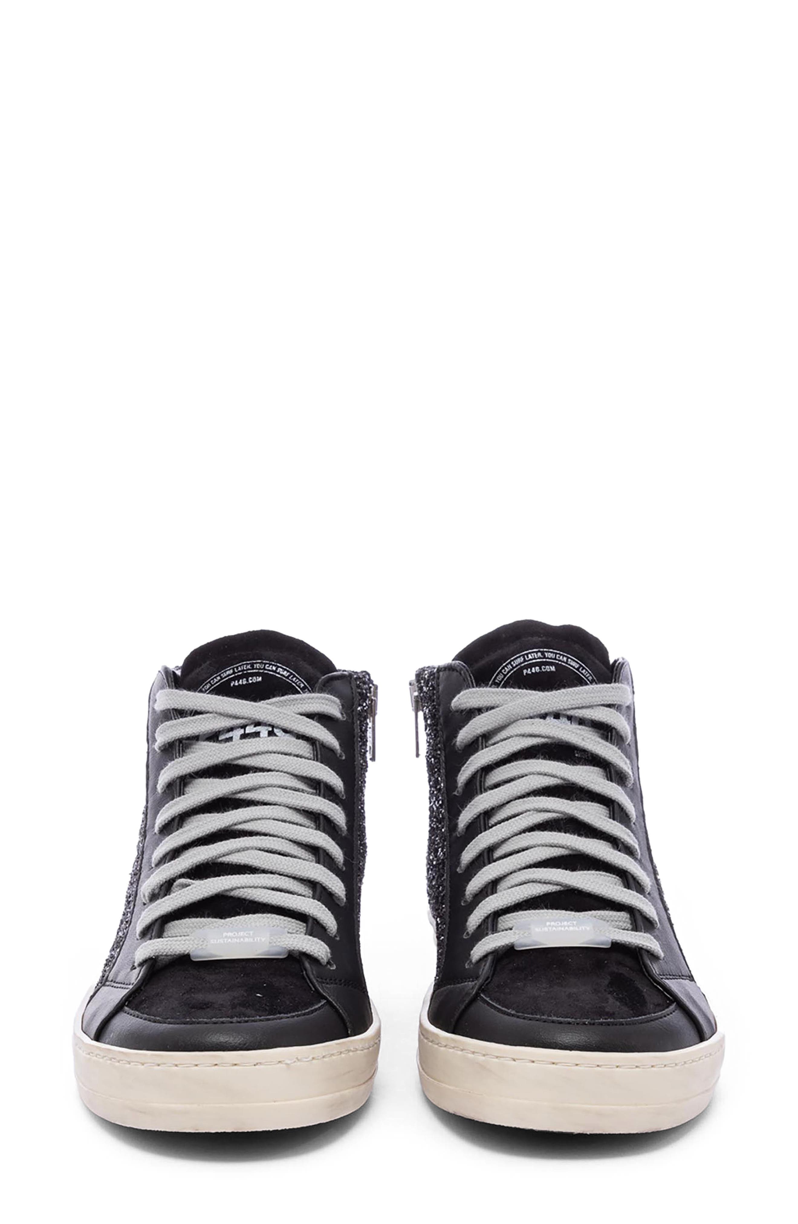 P448 Skate High Top Sneaker, Alternate, color, Black/ Gun