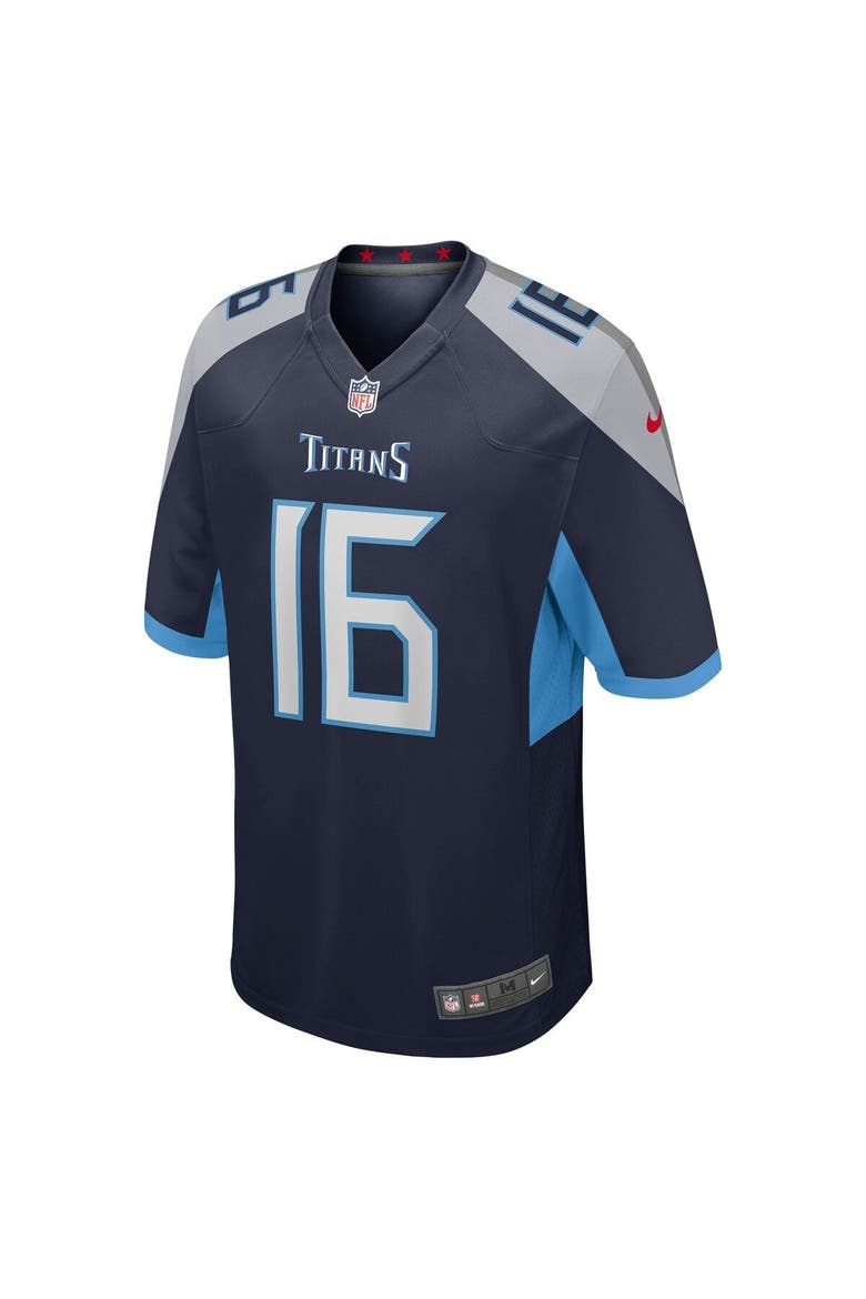 Men's Nike Treylon Burks Navy Tennessee Titans Player Game Jersey, Alternate, color, Navy