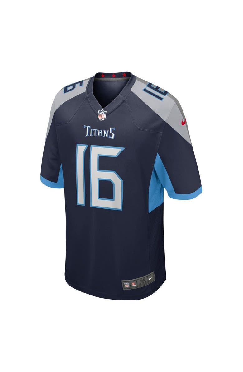 Nike Men's Nike Treylon Burks Navy Tennessee Titans Player Game Jersey, Alternate, color, Navy