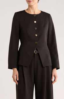 Gemma + Jane Hammered Button Cutaway Jacket