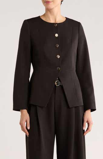 Gemma + Jane Hammered Button Cutaway Jacket